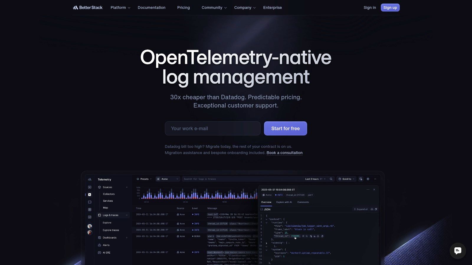 Better Stack Logs (formerly Logtail)
