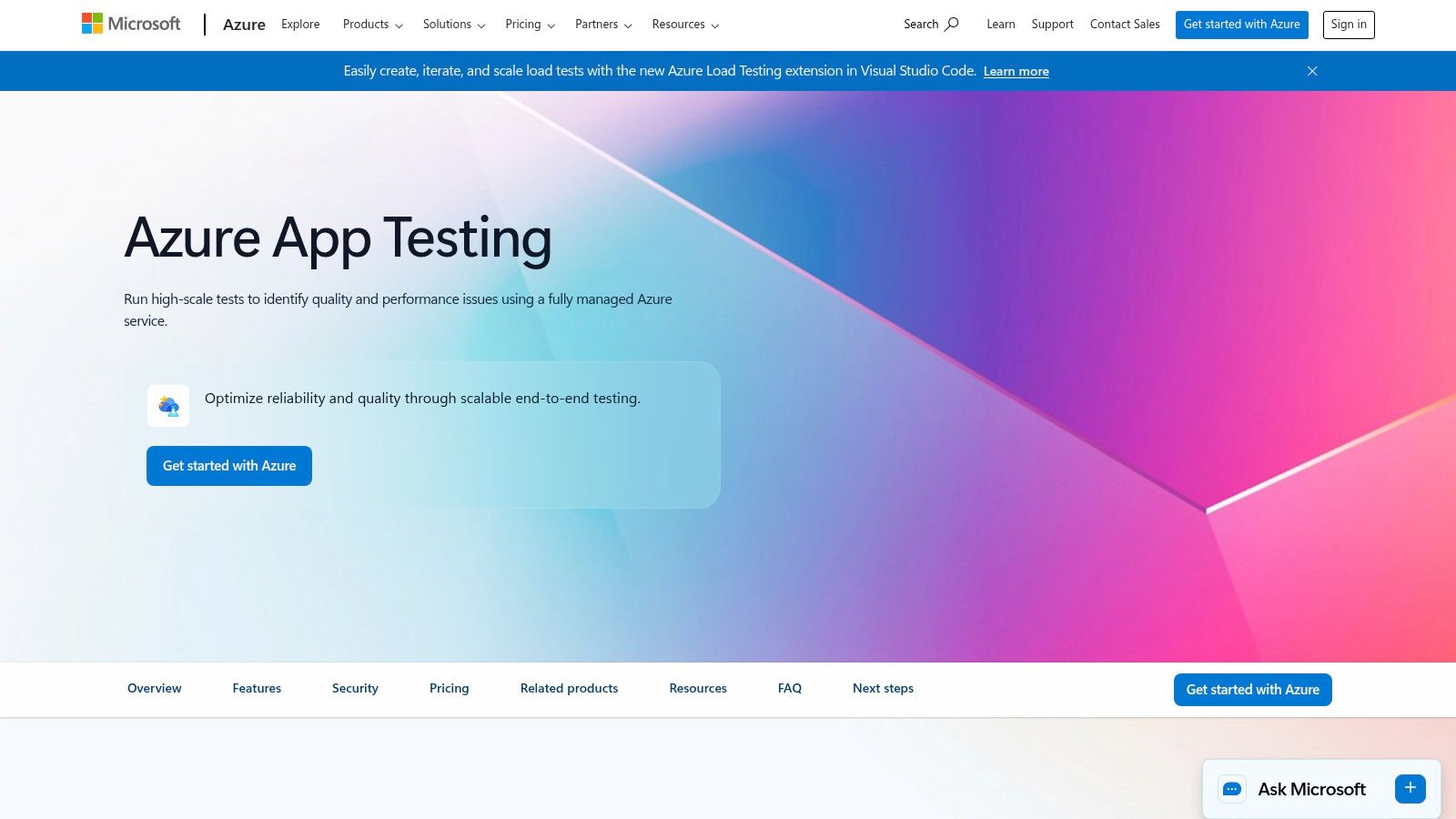Azure Load Testing